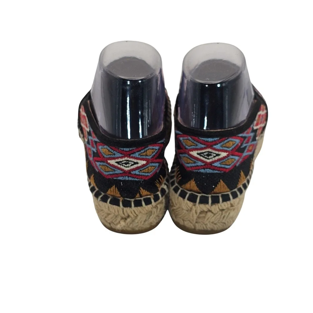 Johnny Was Aldorna Espadrille Slip On Shoes‎ 37/6.5 Boho Tribal Embroidery Spain
